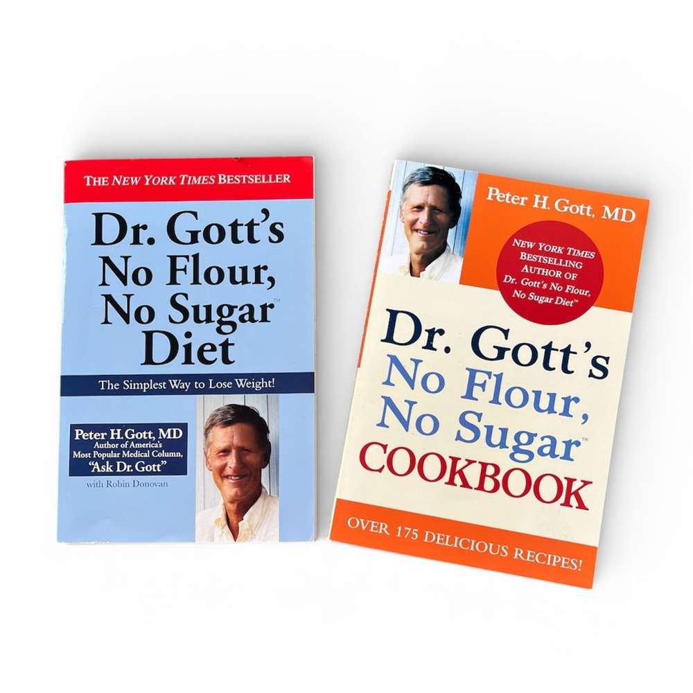 Dr Gott’s Book Bundle No Flour No Sugar Diet Book & No Flour No Sugar Cookbook